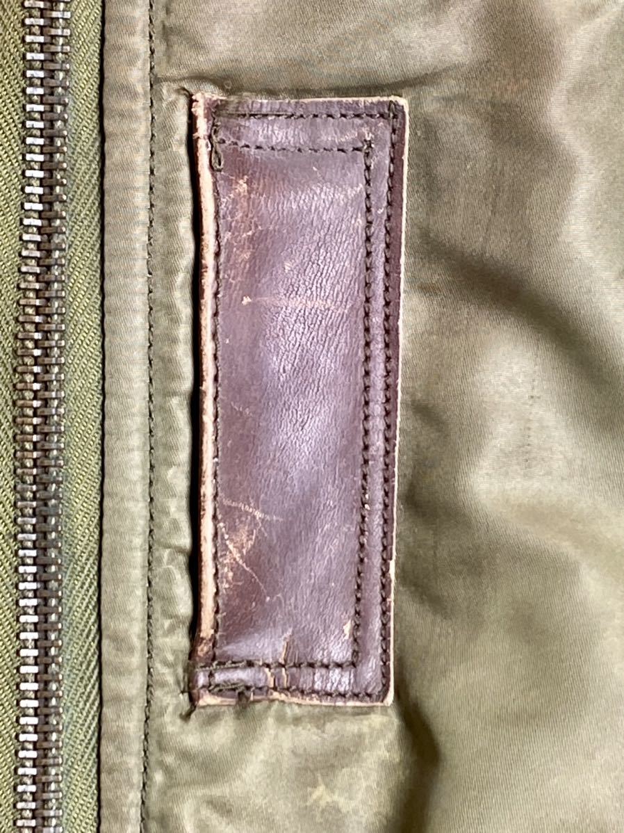 Original USAF B-15B Flight Jacket Black Label Mouton Collar Vintage Nylon Military Jacket