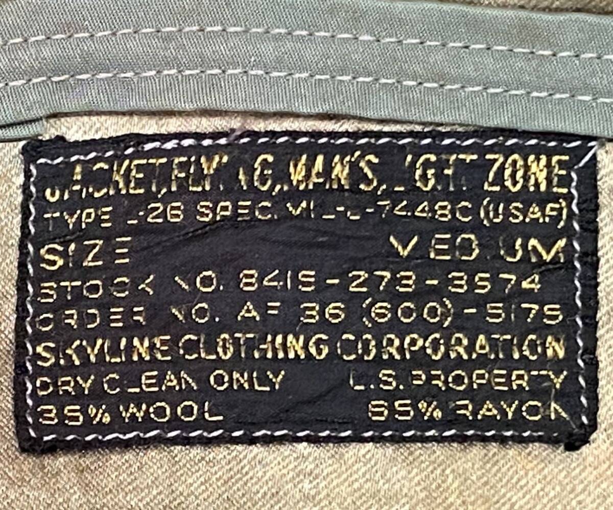 Original USAF L-2B Flight Jacket 1st Model Caleb S Turner Named Patch Early Black Label