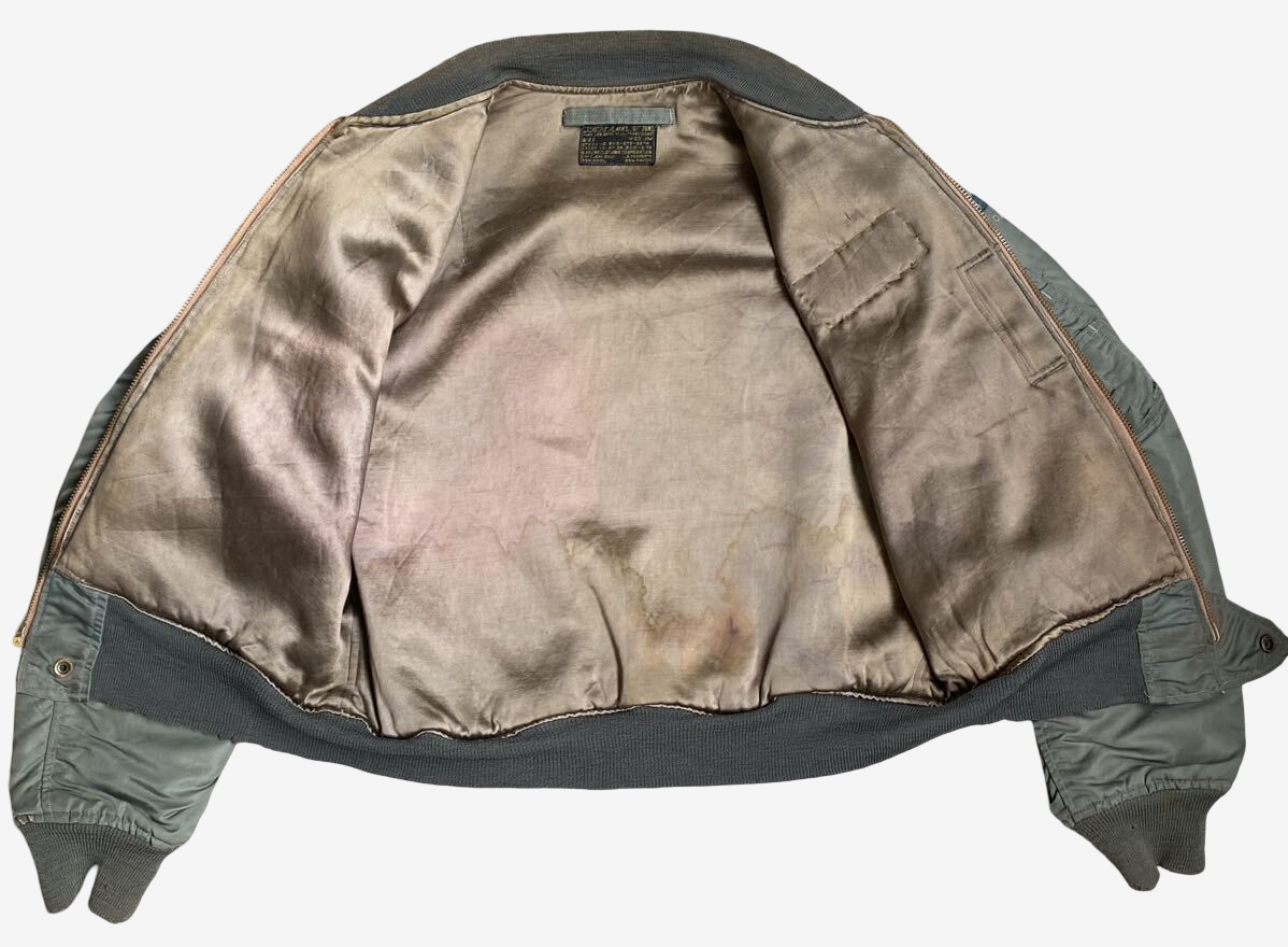 Original USAF L-2B Flight Jacket 1st Model Caleb S Turner Named Patch Early Black Label