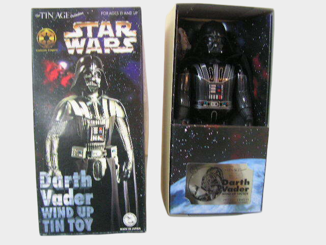 Osaka Tin Darth Vader Tin Wind-Up Figure — Japanese Buriki Star Wars Collectible
