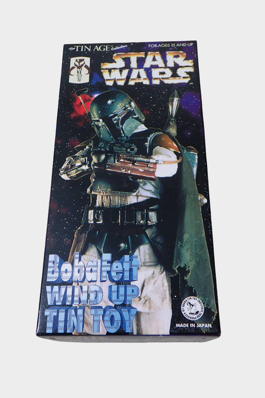 Osaka Tin Toy Museum Boba Fett Tin Wind-Up Figure — Star Wars TIN AGE Japan