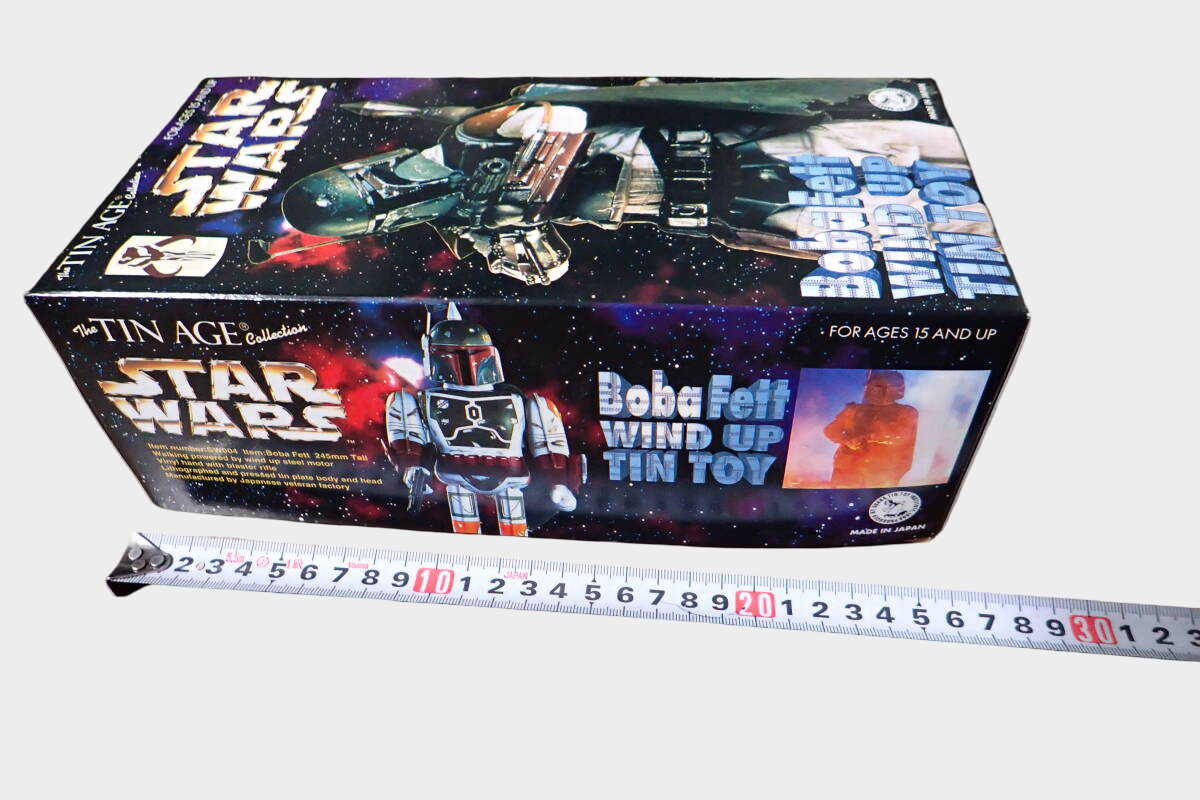 Osaka Tin Toy Museum Boba Fett Tin Wind-Up Figure — Star Wars TIN AGE Japan