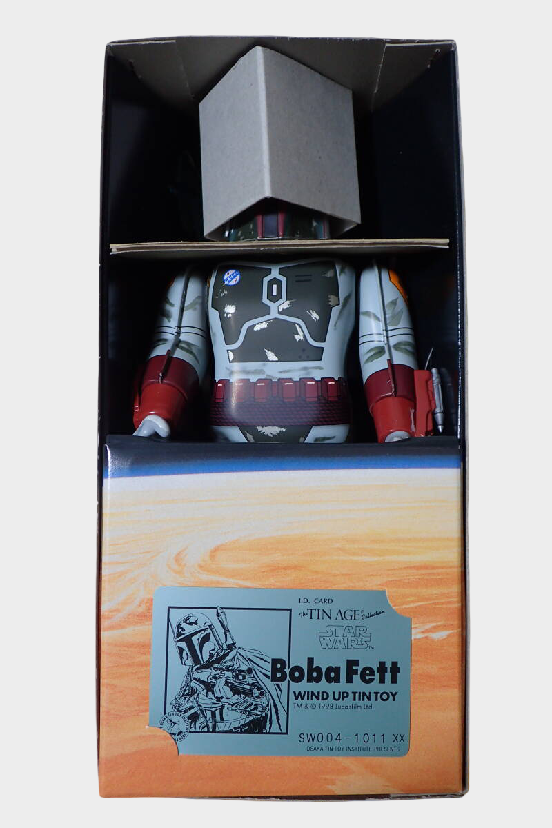 Osaka Tin Toy Museum Boba Fett Tin Wind-Up Figure — Star Wars TIN AGE Japan