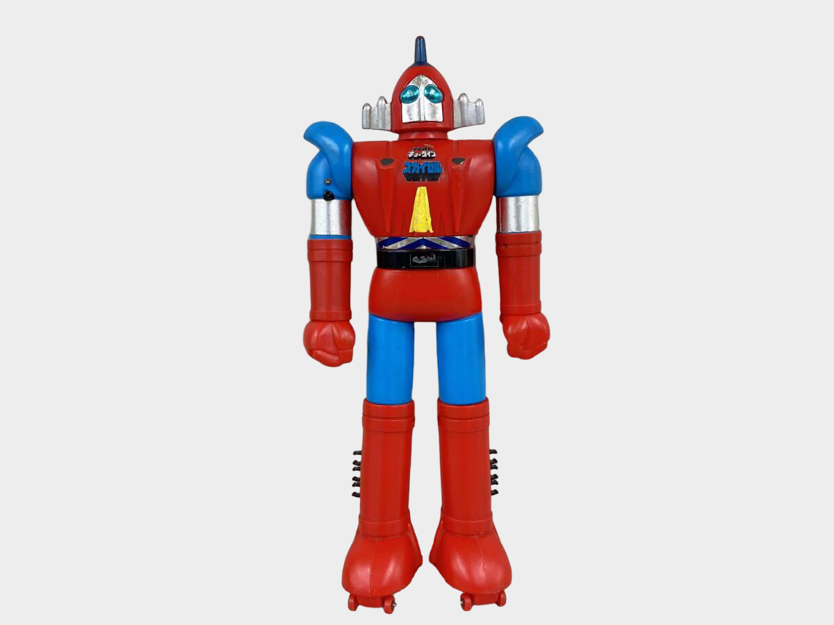 Popy Jumbo Machinder Skyzel Kyodain Vintage Giant Robot Figure With Box Accessories Display-Class Tokusatsu Icon