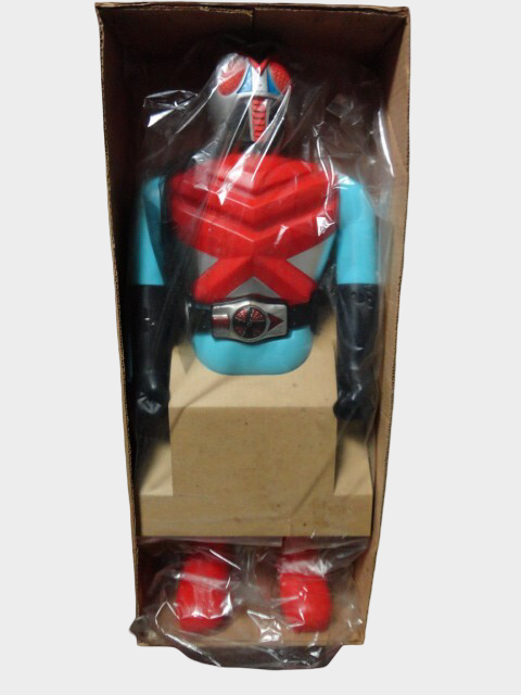 Popy Kamen Rider X Jumbo Machinder Figure, Vintage Showa-Era 60cm Hero Display Piece, Deadstock Condition