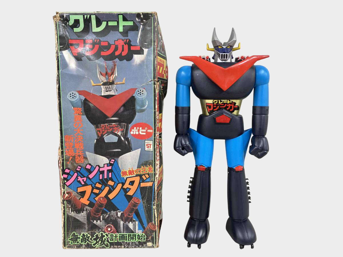 Popy Great Mazinger Jumbo Machinder Soft Vinyl Figure w/ Box + Accessories | Showa Era Mecha Display Piece