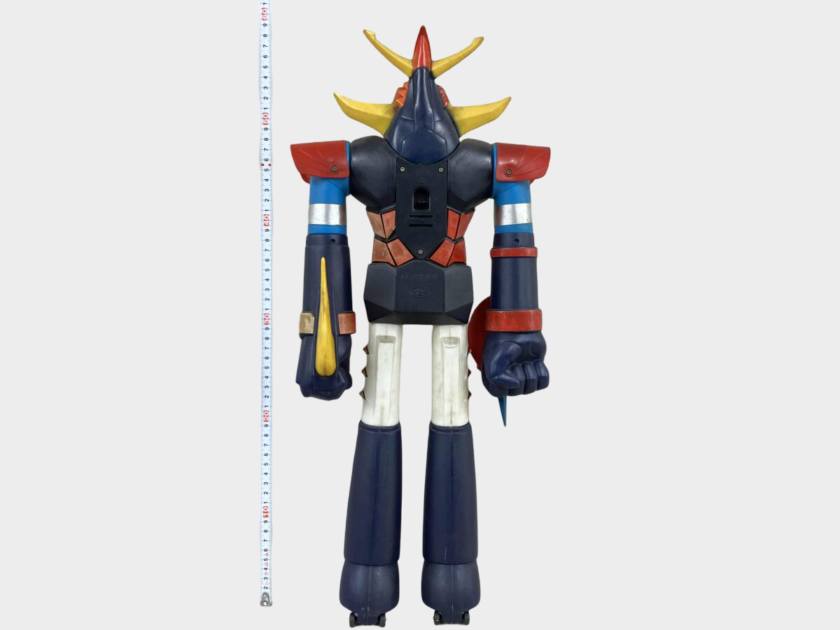 Popy Jumbo Machinder Brave Raideen — Giant Vintage Robot Figure with Box & Accessories, Classic Japanese Super-Robot Display Piece