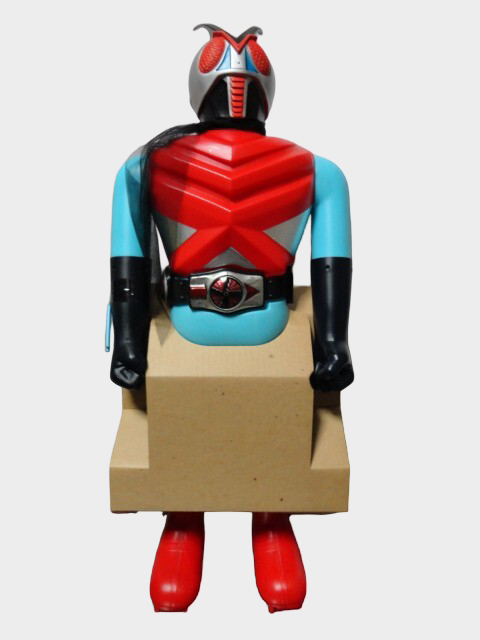 Popy Kamen Rider X Jumbo Machinder Figure, Vintage Showa-Era 60cm Hero Display Piece, Deadstock Condition
