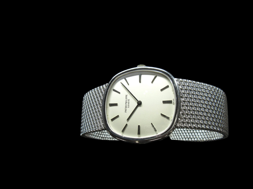 Patek Philippe Golden Ellipse 3644/1 K18WG · 33mm Manual-Wind Cal.23-300PM · 1960s Swiss Vintage Dress Watch (A Rank)