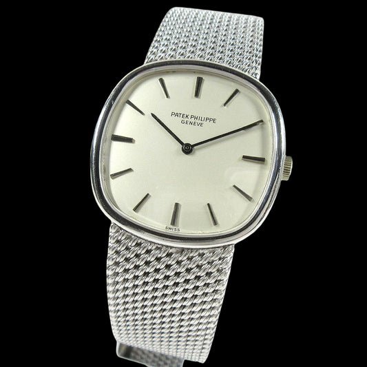 Patek Philippe Golden Ellipse 3644/1 K18WG · 33mm Manual-Wind Cal.23-300PM · 1960s Swiss Vintage Dress Watch (A Rank)