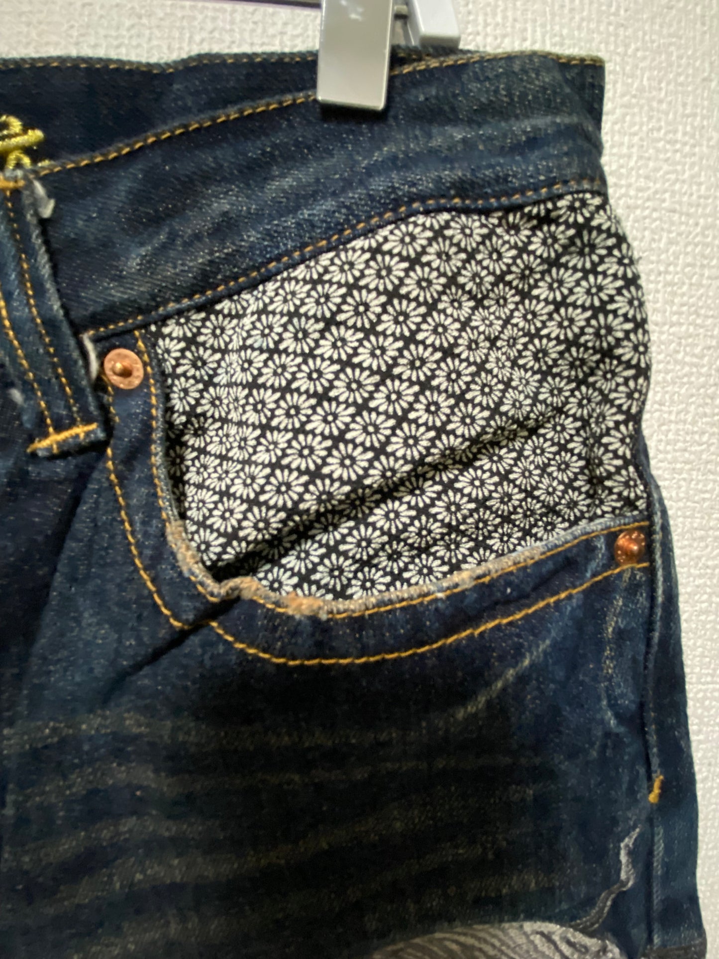 Vintage TOYO ENTERPRISE Japanese Embroidered Phoenix Denim Shorts | Made in Japan | Wagara Sashiko Selvedge Style | Amekaji Streetwear