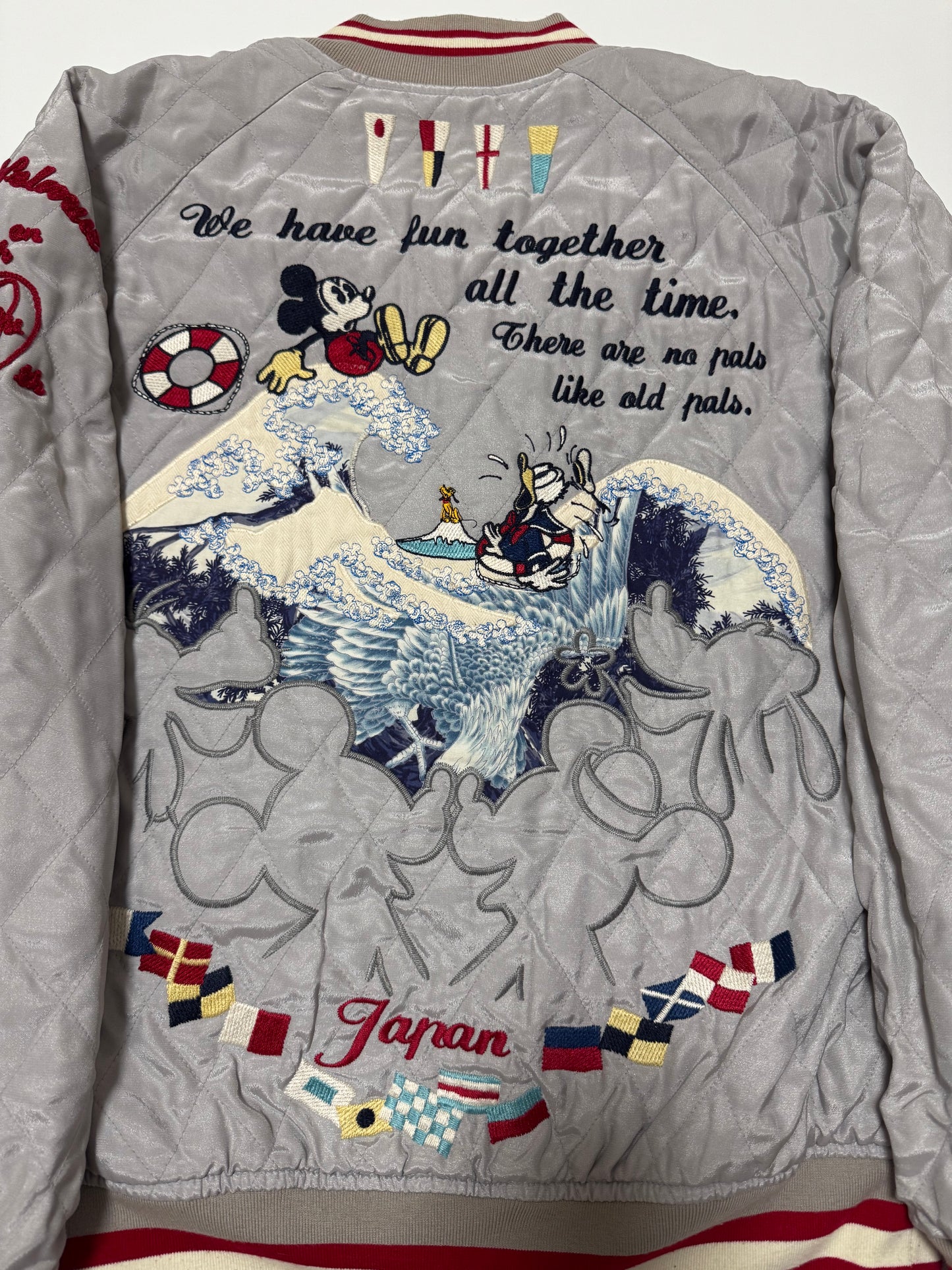 Rare Karl Helmut x Disney Mickey Mouse Reversible Jacket S, Hokusai Wave 20th Anniversary Japanese Disneyana