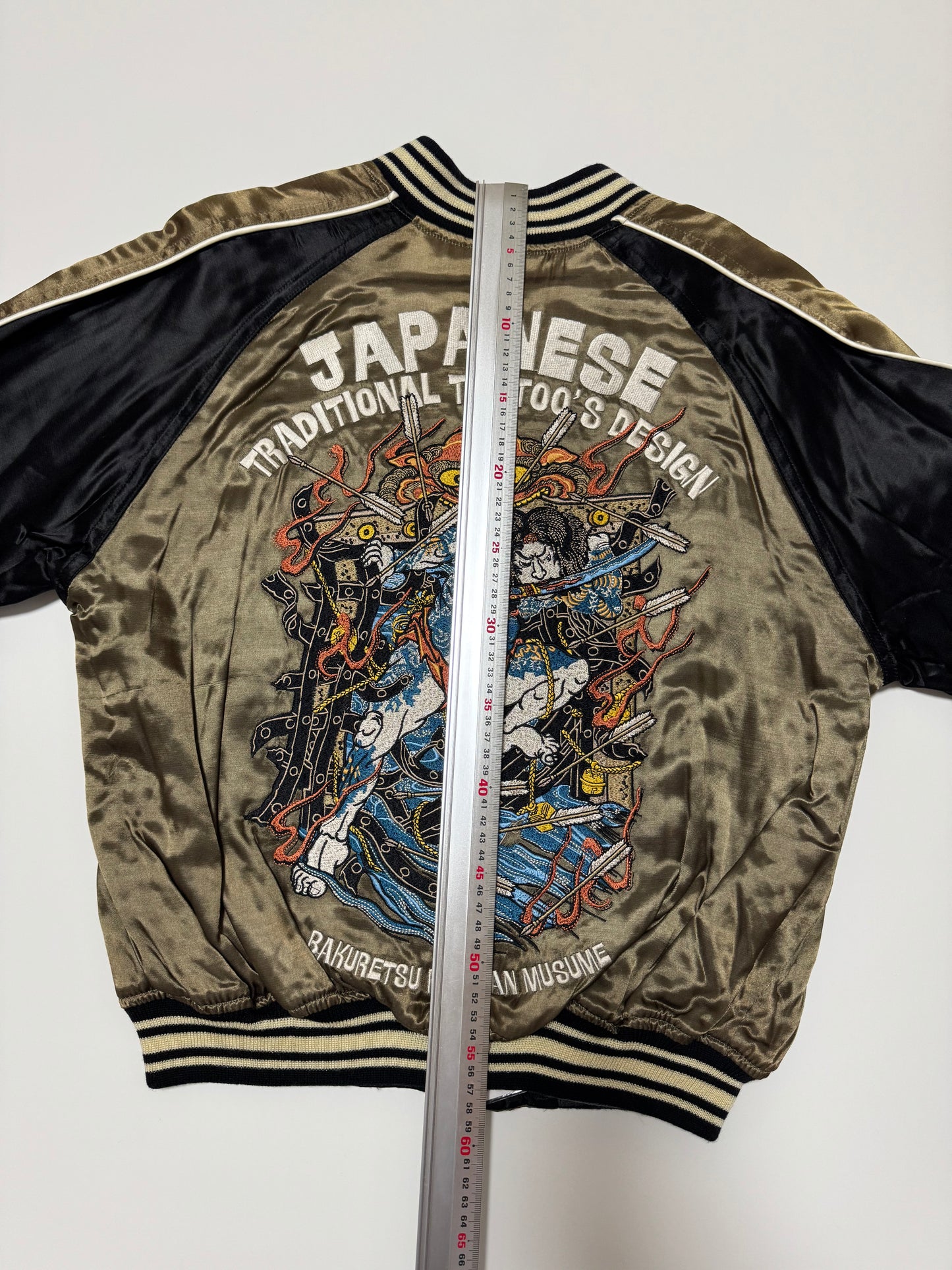 BRM Bakuretsu Ranman Musume Suikoden Wu Song Reversible Sukajan Jacket Size 38 Japanese Tattoo Bomber