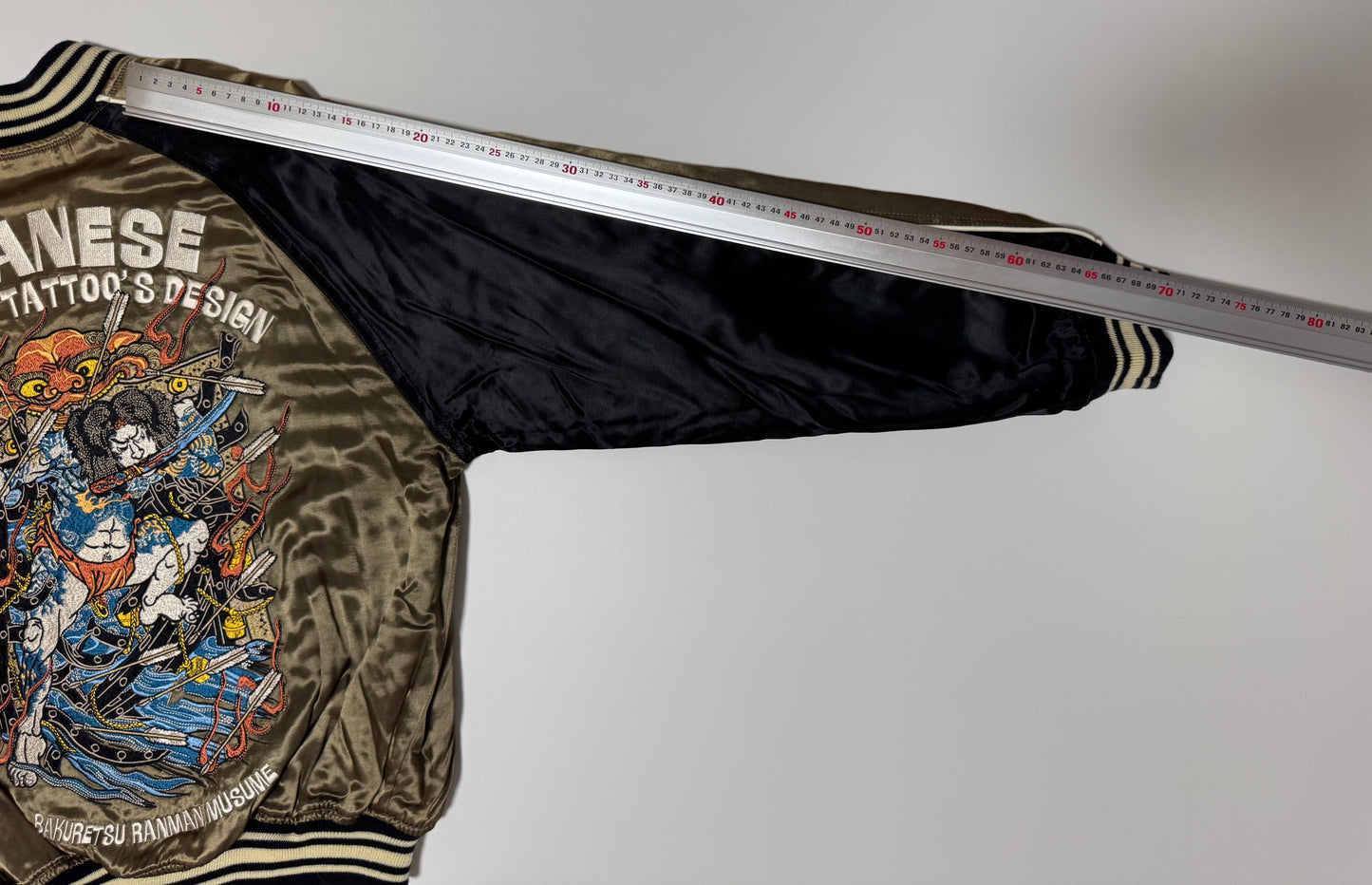 BRM Bakuretsu Ranman Musume Suikoden Wu Song Reversible Sukajan Jacket Size 38 Japanese Tattoo Bomber