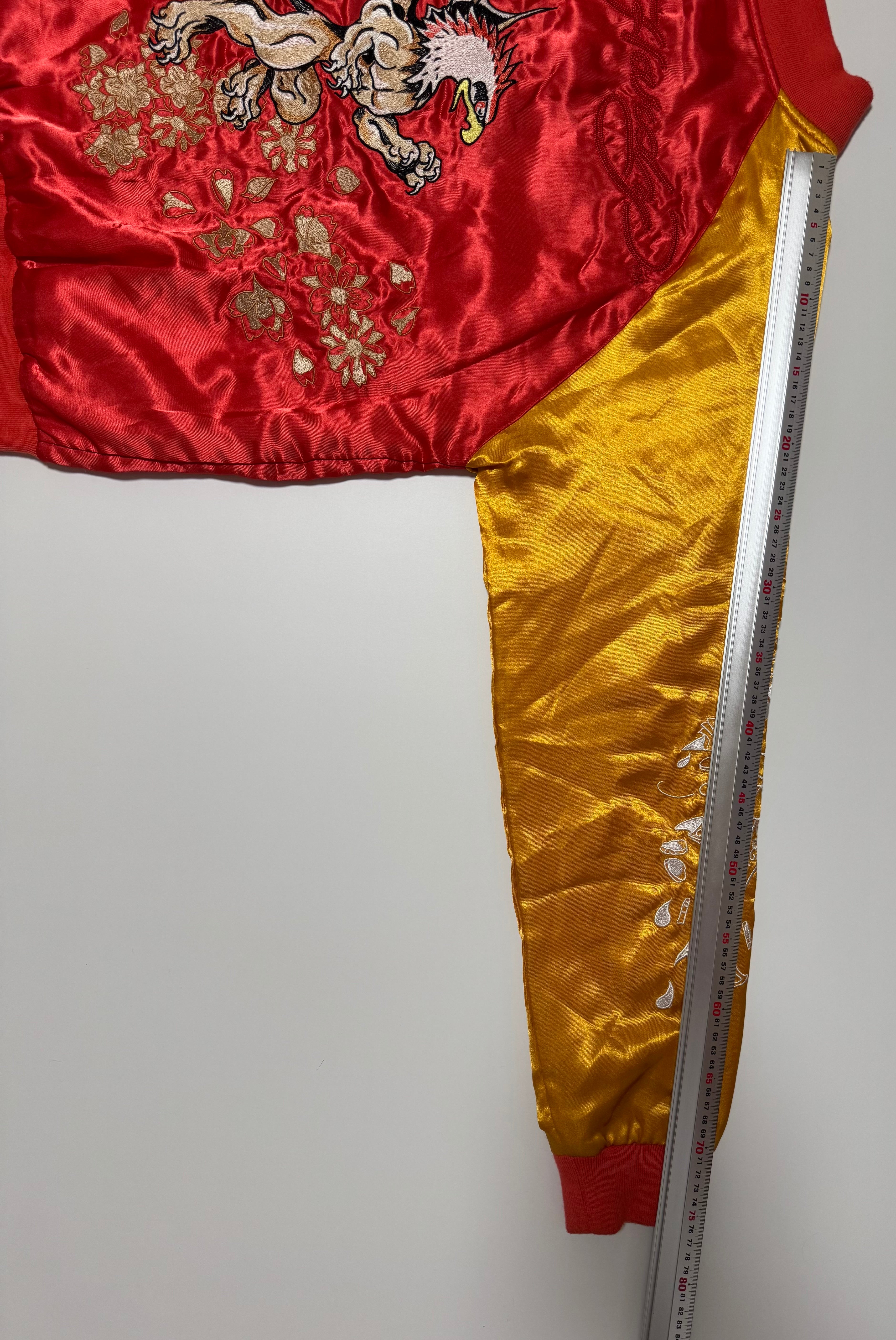 Y2K Ed Hardy Reversible Sukajan Jacket Winged Griffin Skull Eagle