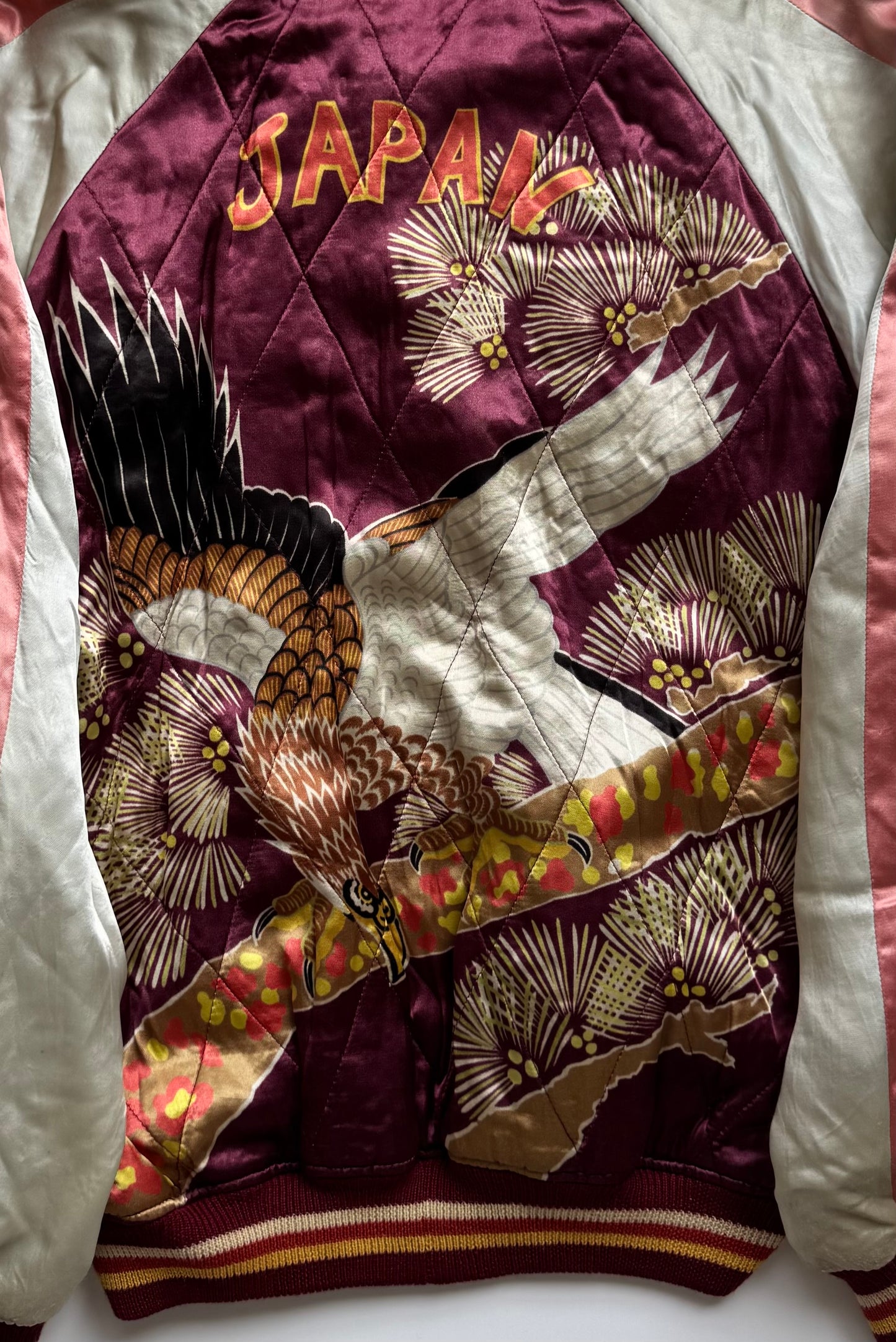 Vintage WAREHOUSE Reversible Sukajan Jacket Size 38 Eagle Dragon Mount Fuji Japanese Souvenir Bomber S M