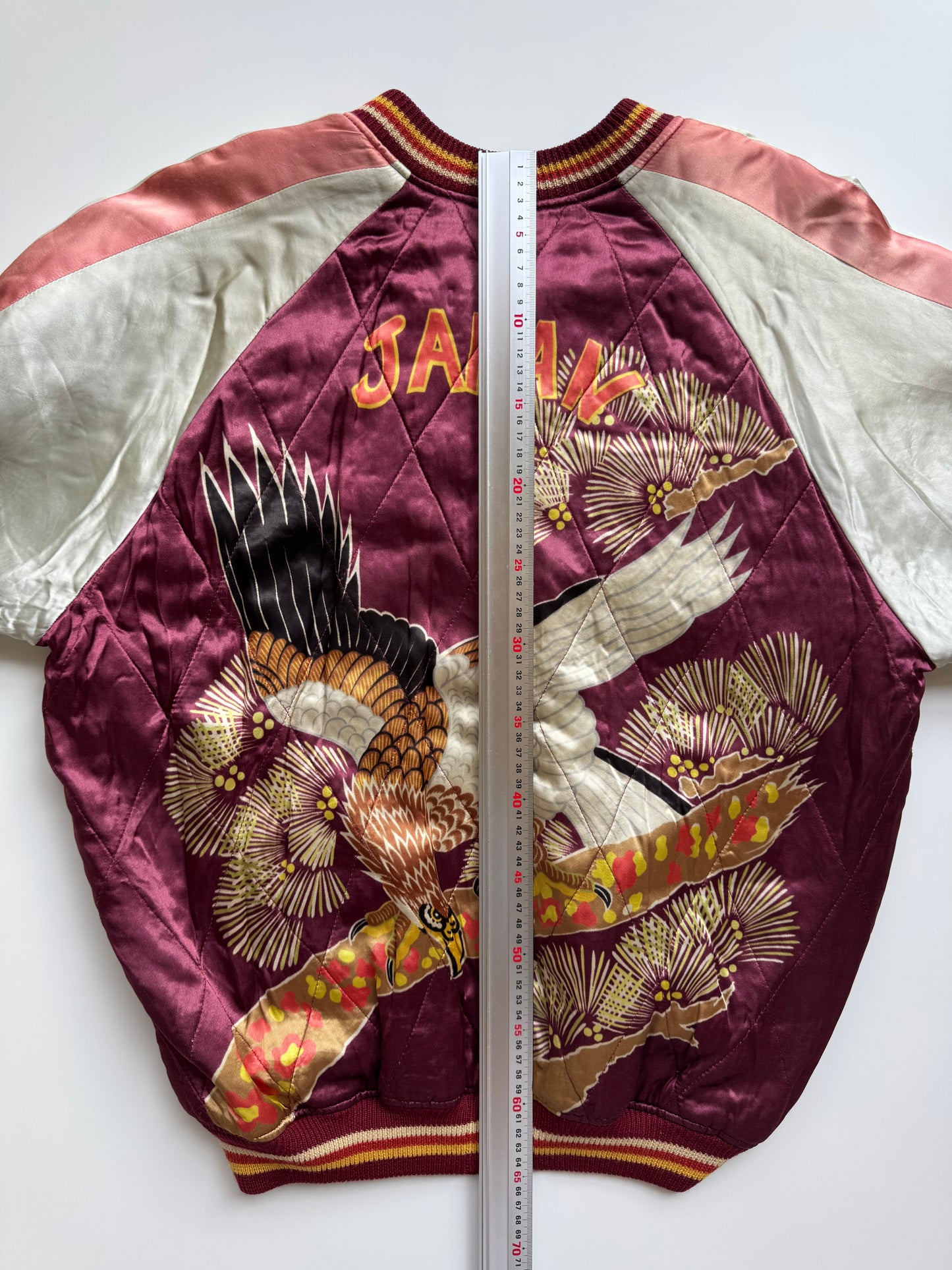 Vintage WAREHOUSE Reversible Sukajan Jacket Size 38 Eagle Dragon Mount Fuji Japanese Souvenir Bomber S M