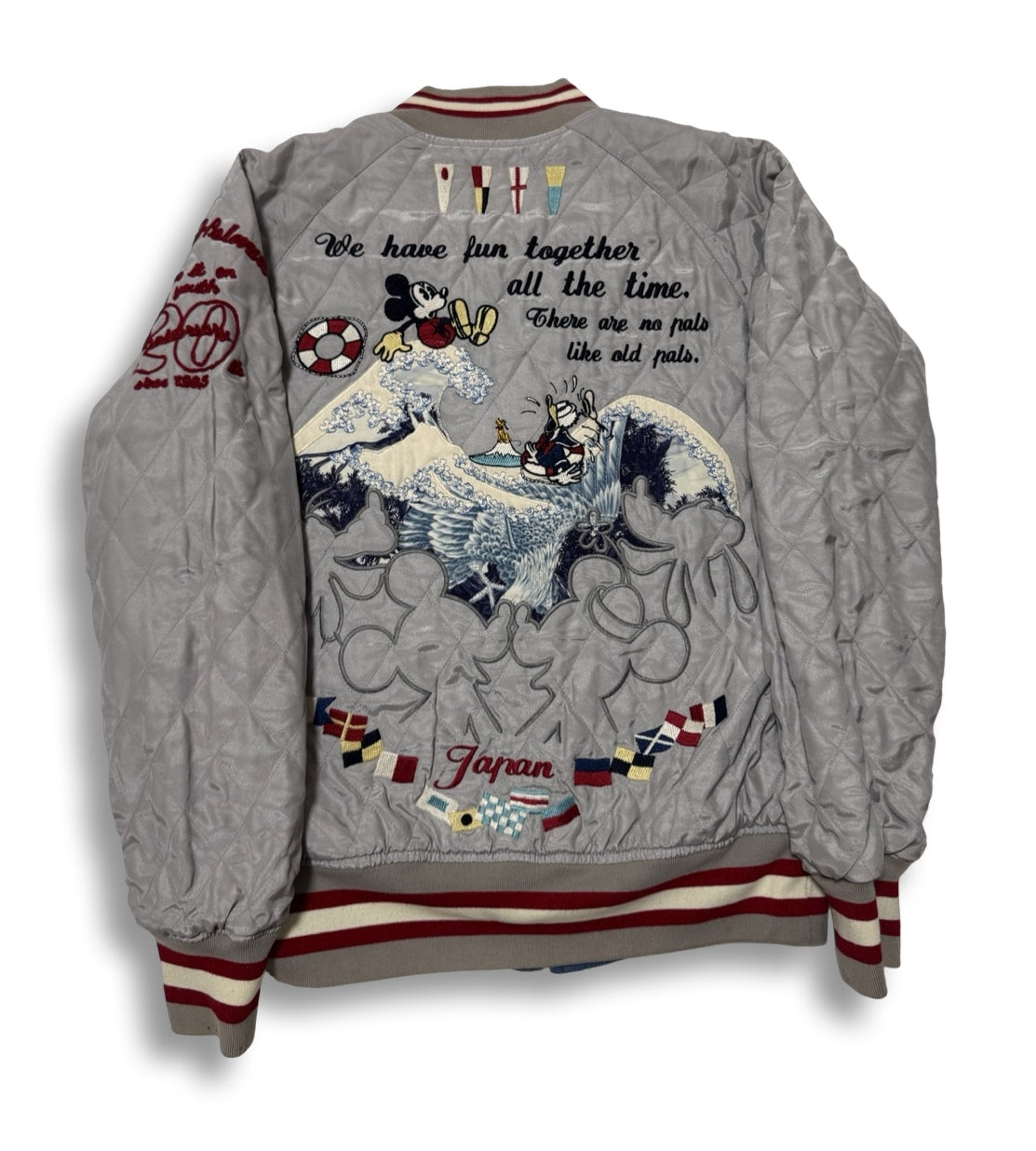 Rare Karl Helmut x Disney Mickey Mouse Reversible Jacket S, Hokusai Wave 20th Anniversary Japanese Disneyana