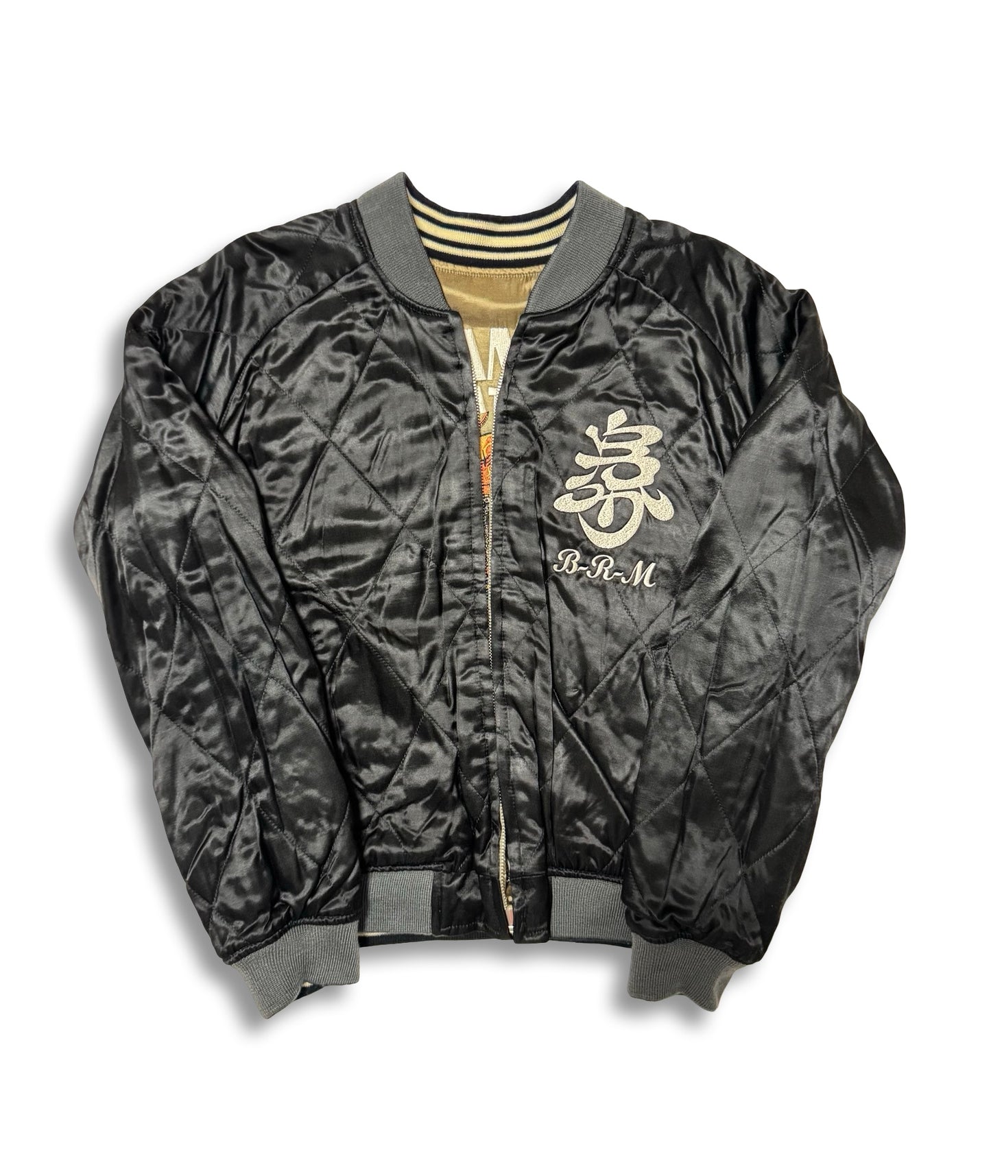 BRM Bakuretsu Ranman Musume Suikoden Wu Song Reversible Sukajan Jacket Size 38 Japanese Tattoo Bomber