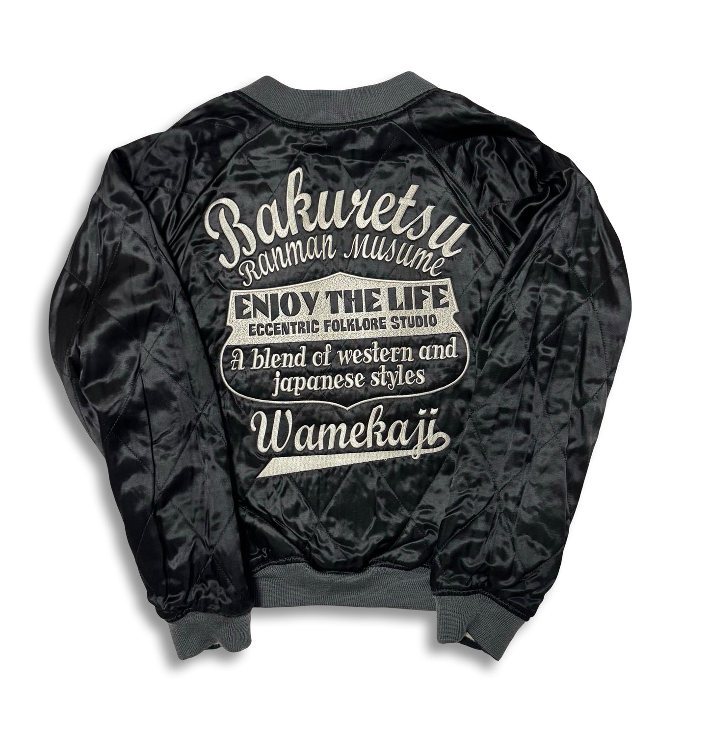 BRM Bakuretsu Ranman Musume Suikoden Wu Song Reversible Sukajan Jacket Size 38 Japanese Tattoo Bomber