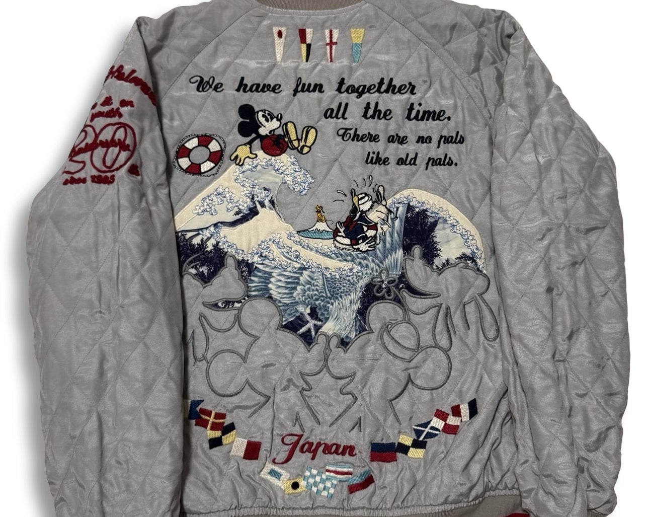 Rare Karl Helmut x Disney Mickey Mouse Reversible Jacket S, Hokusai Wave 20th Anniversary Japanese Disneyana