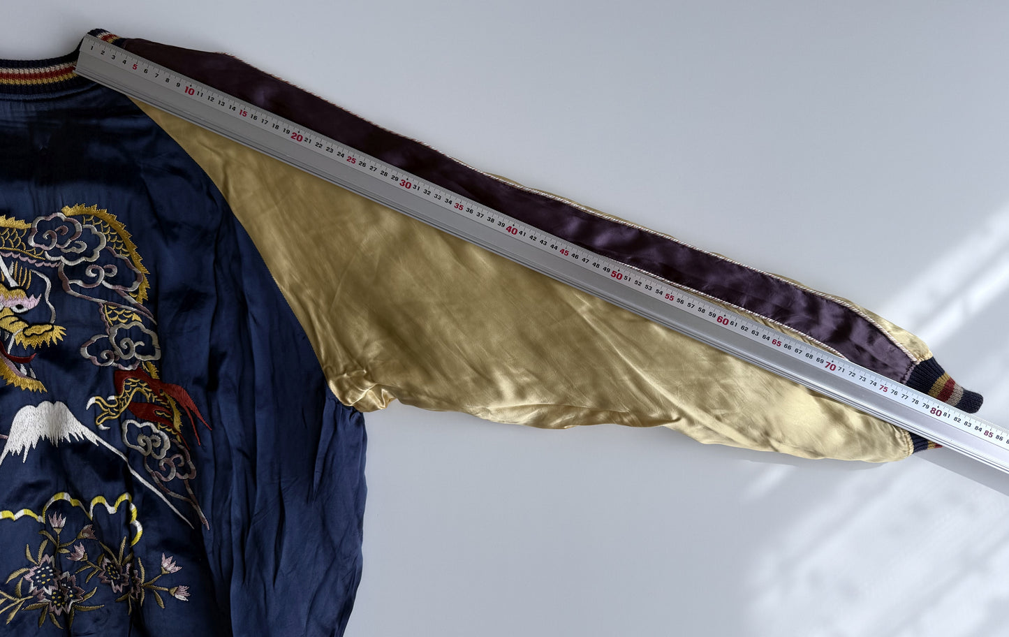 Vintage WAREHOUSE Reversible Sukajan Jacket Size 38 Eagle Dragon Mount Fuji Japanese Souvenir Bomber S M