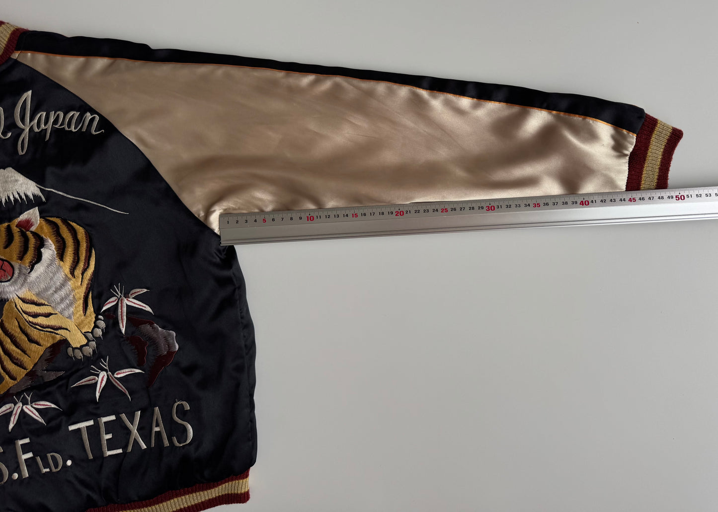 Vintage Tailor Toyo Enterprise Reversible Sukajan Jacket Tiger Eagle Mt Fuji Texas Japan Embroidered Satin Souvenir Bomber M-L