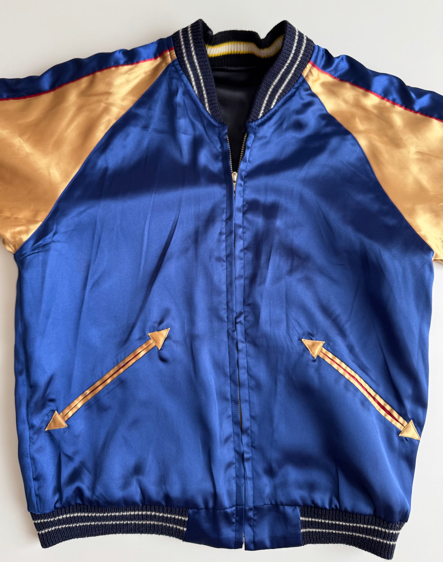 Vintage Chevy Lover Sukajan Jacket Reversible Hot Rod Monster Kustom Kulture Embroidered Japanese Souvenir Bomber Size M