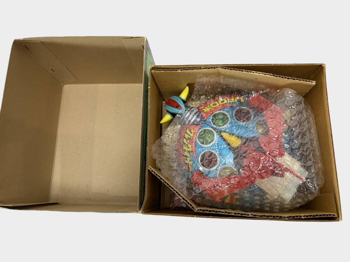 Popi UFO Robo Grendizer Mystery Saucer Tin Toy with Box — Showa Japan Space Vehicle