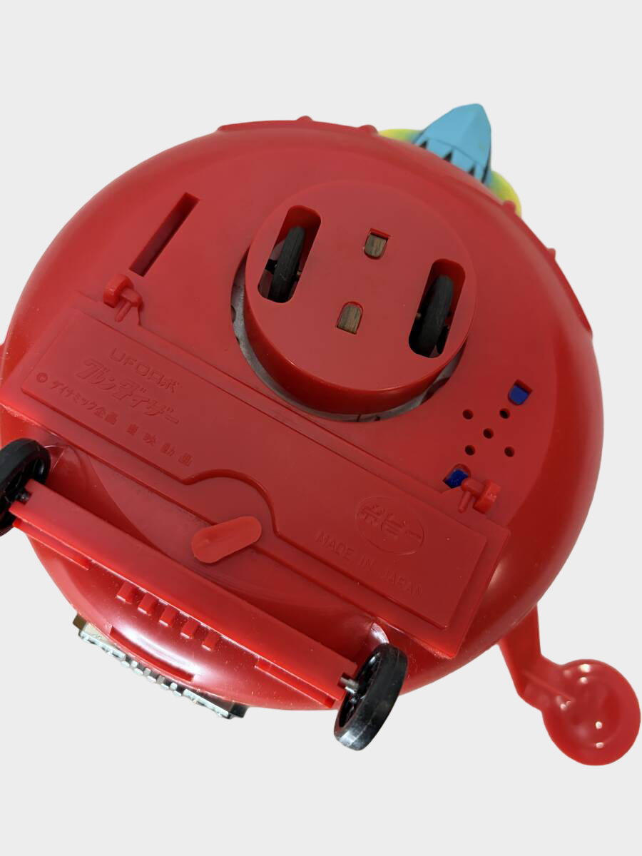 Popi UFO Robo Grendizer Mystery Saucer Tin Toy with Box — Showa Japan Space Vehicle