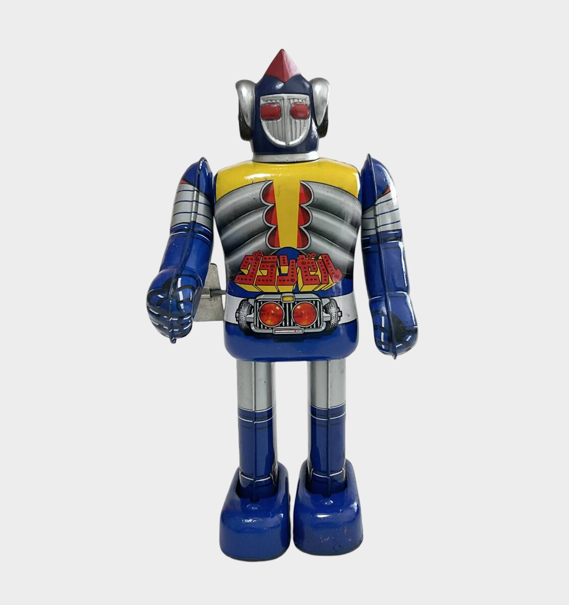 Popy Godain Kyodain Wind-Up Walking Tin Robot Showa Era Vintage Japanese Character Figure