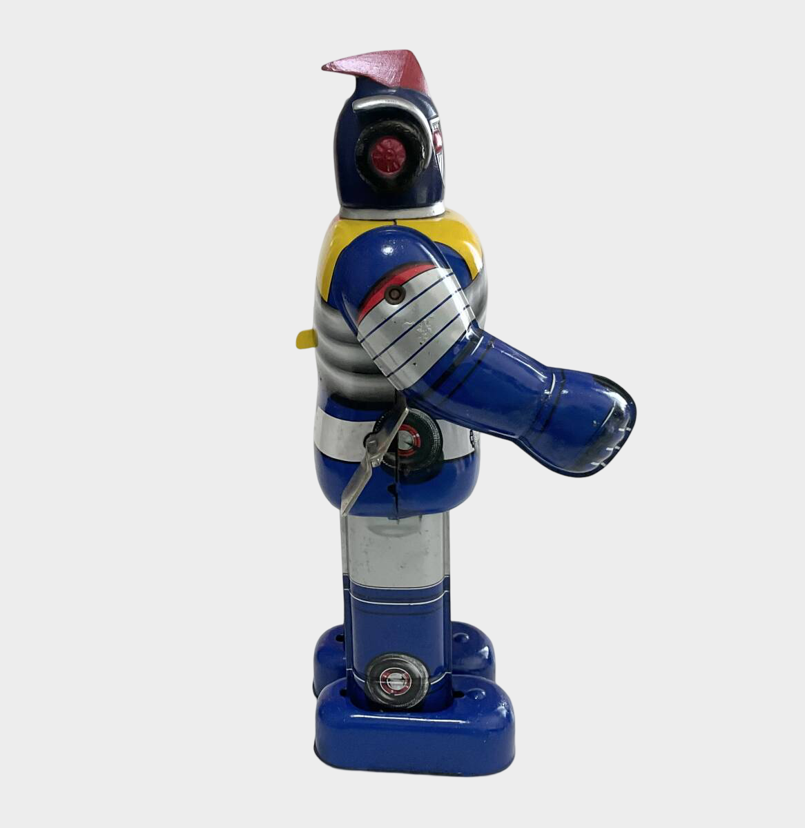 Popy Godain Kyodain Wind-Up Walking Tin Robot Showa Era Vintage Japanese Character Figure