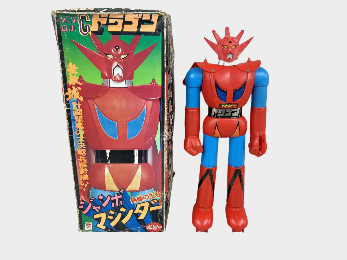 Popy Jumbo Machinder Getter Robo G “Getter Dragon” Vintage Figure w/ Box — Showa Era Giant Character Robot Display