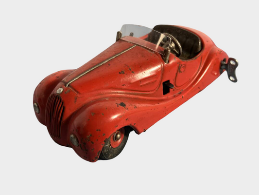Pre-War German Schuco Examico 4001 Tin Wind-Up Roadster Made in Germany