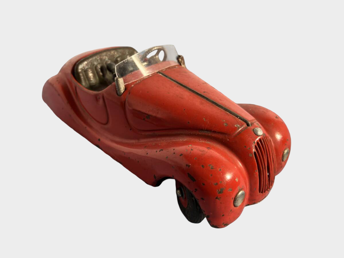 Pre-War German Schuco Examico 4001 Tin Wind-Up Roadster Made in Germany