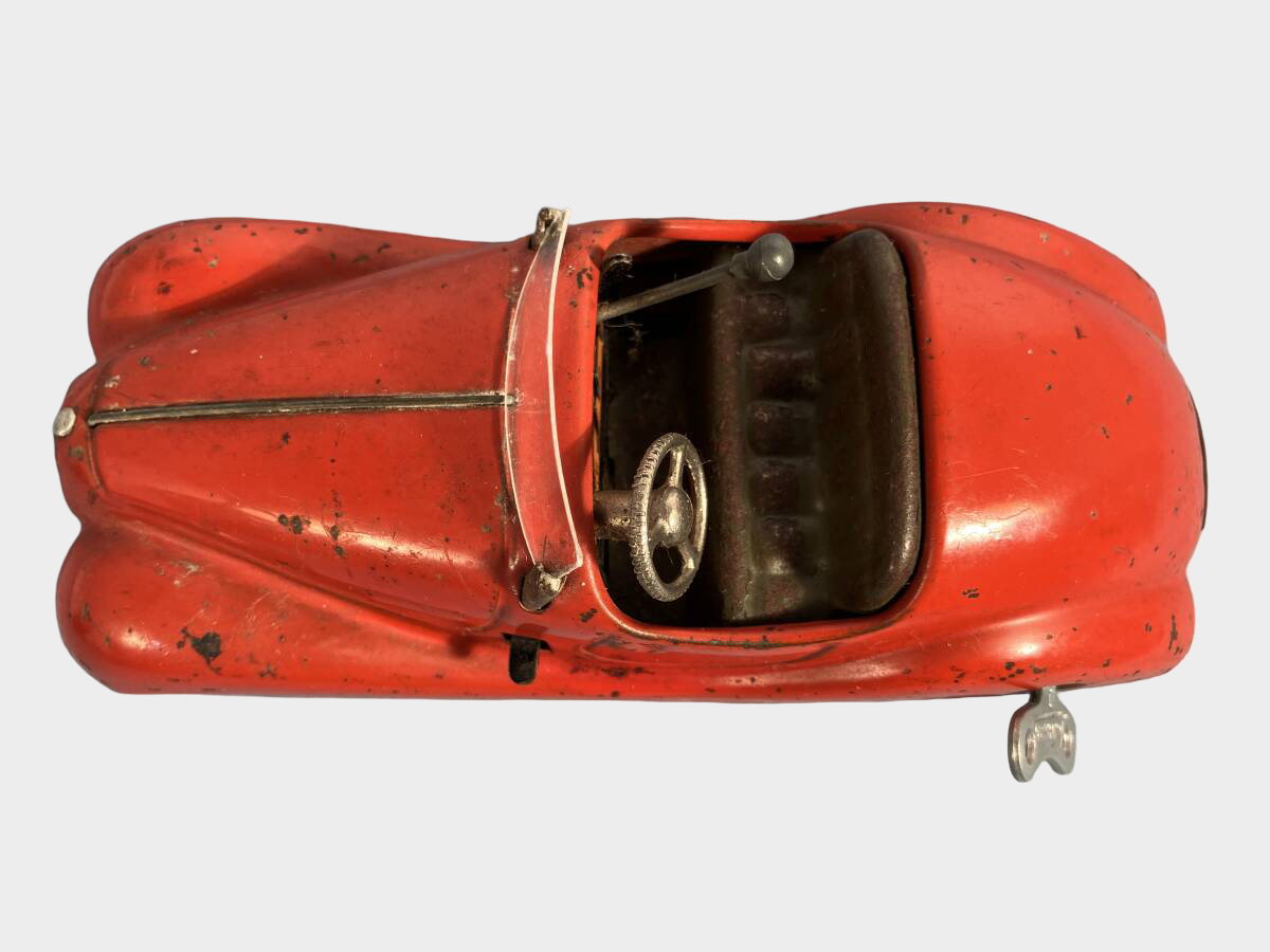 Pre-War German Schuco Examico 4001 Tin Wind-Up Roadster Made in Germany