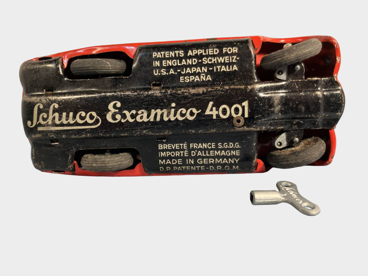 Pre-War German Schuco Examico 4001 Tin Wind-Up Roadster Made in Germany
