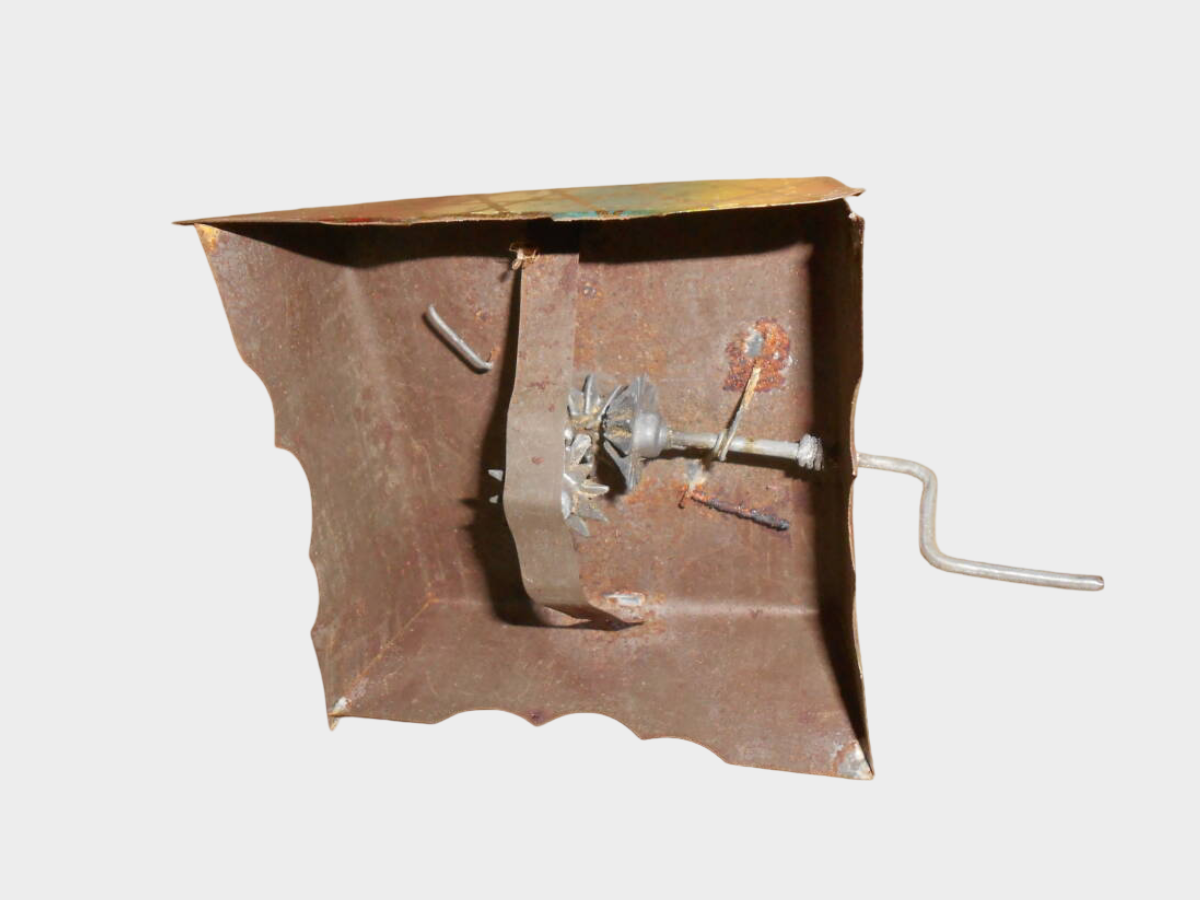 Pre-War Japanese Tin Hand-Crank Roulette Game Meiji Taisho Era Toy