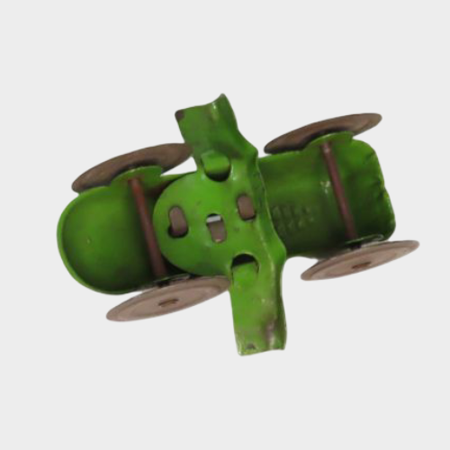 Pre-War Japanese Tin Racing Car Lift Ramp Game Hand-Push Up-Down Rail Mechanical Toy