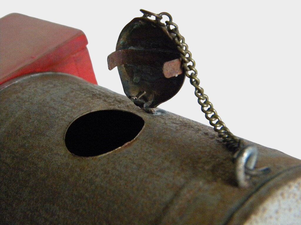 Pre-War Japanese DATSUN Wooden Water Tank Truck Toy Hand-Push Early Showa Fire Service