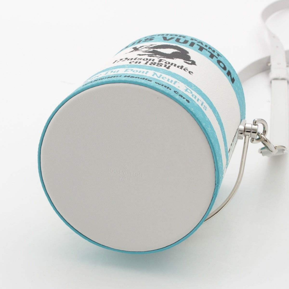 Louis Vuitton Paint Can M81597 Light Blue White – Limited Edition 2WAY Bag – Rare LV Can Bag – Art Collector Piece