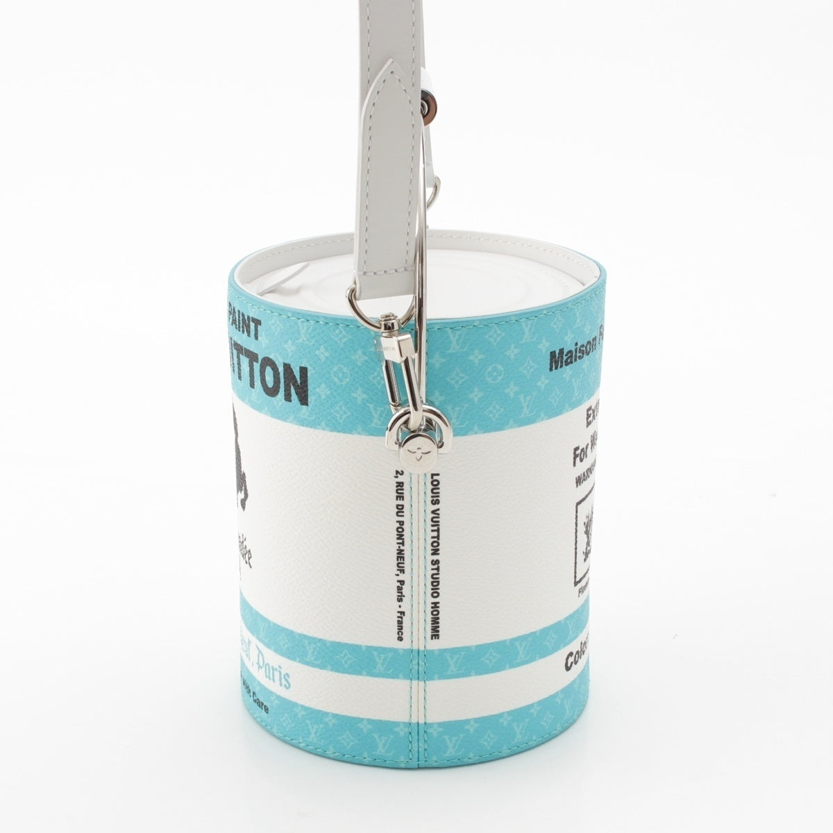 Louis Vuitton Paint Can M81597 Light Blue White – Limited Edition 2WAY Bag – Rare LV Can Bag – Art Collector Piece