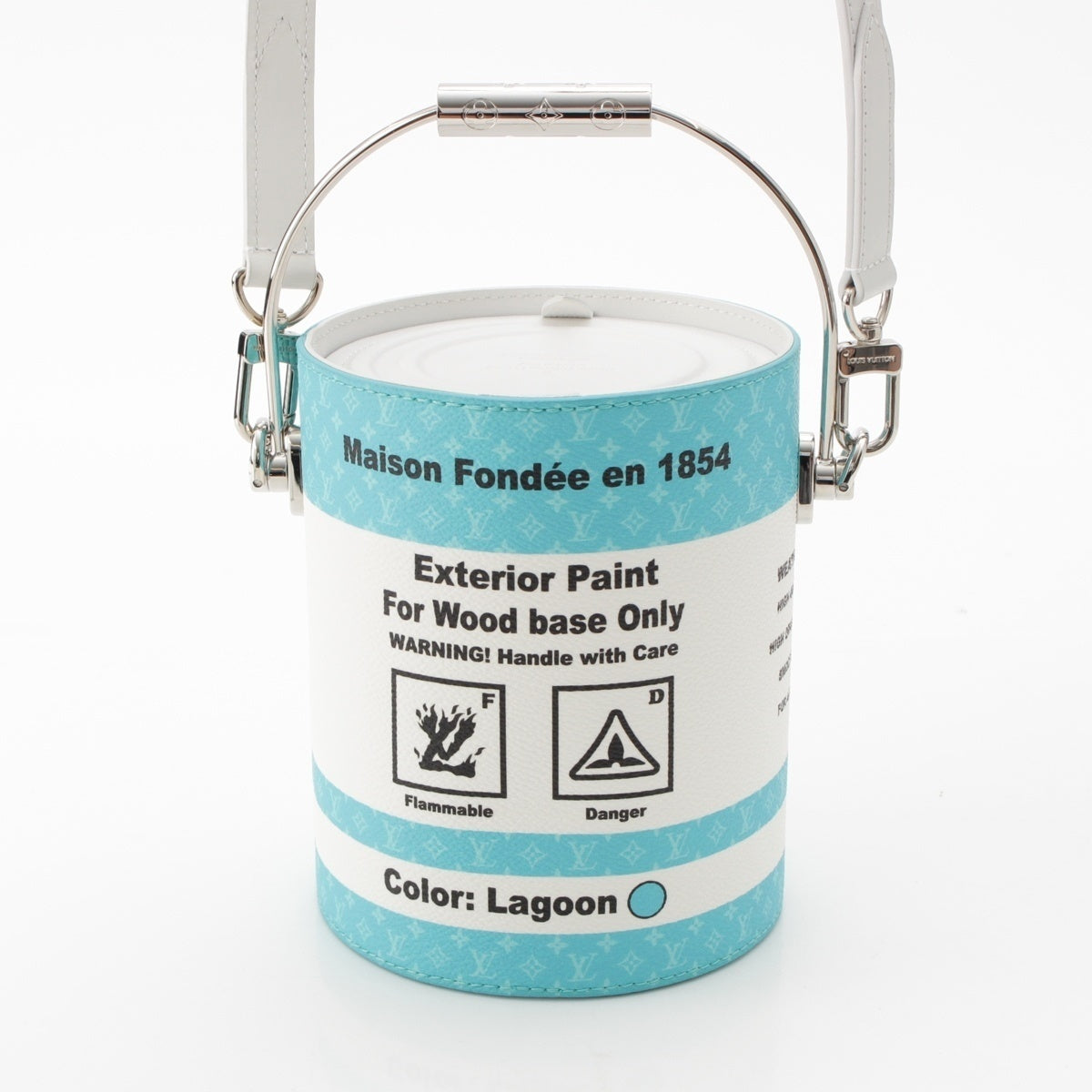 Louis Vuitton Paint Can M81597 Light Blue White – Limited Edition 2WAY Bag – Rare LV Can Bag – Art Collector Piece