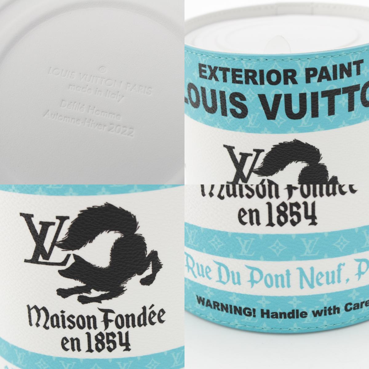 Louis Vuitton Paint Can M81597 Light Blue White – Limited Edition 2WAY Bag – Rare LV Can Bag – Art Collector Piece