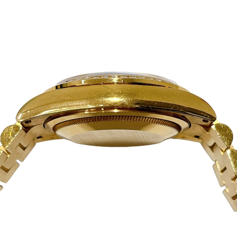 ROLEX Day-Date 36 Ref.118388NRZ K18YG Pavé Diamond Dial MOP Romans | Factory Diamond Bezel & Bracelet | Investment Grade Watch