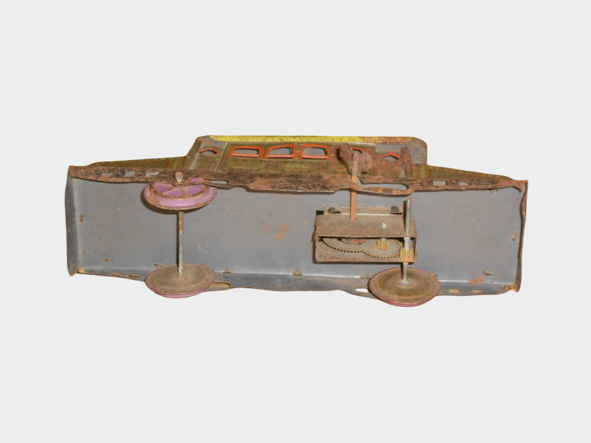 Prewar Japanese Tin Electric Train Engine MS Mark Made in Tokyo Early Electric Railcar Toy