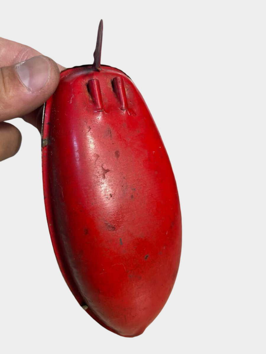 Prewar Japanese Tin Pon-Pon Motor Boat with Driver 1930s Steam Toy