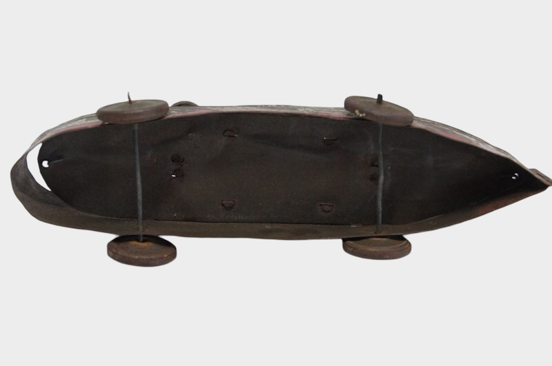 Prewar Japanese Tinplate Passenger Ship with British & Rising Sun Flags  Imperial Era Maritime Toy Artifact