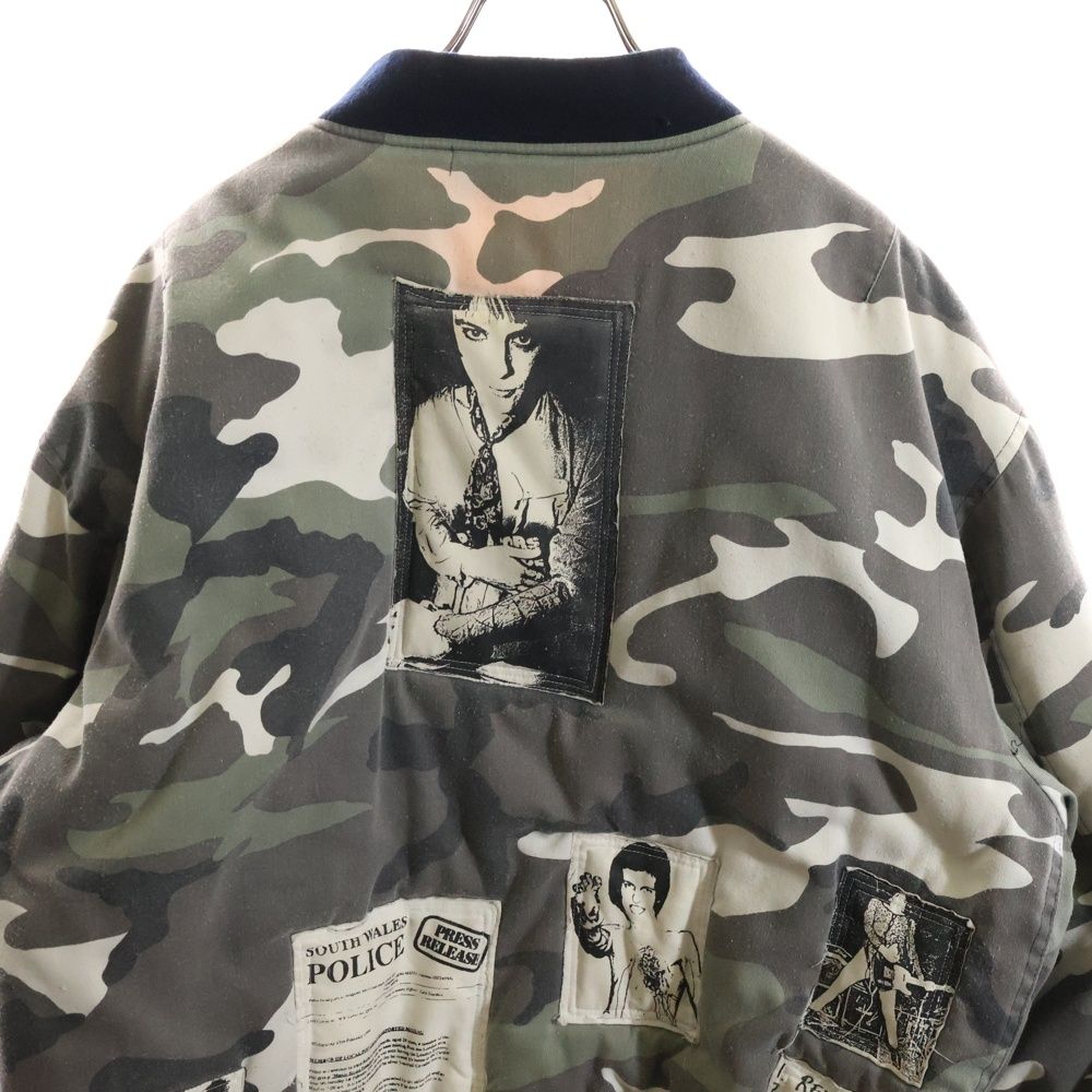 RAF SIMONS 01AW Riot Riot Riot Patchwork MA-1 Bomber Jacket Archive XXL Rare Military Punk Grail Piece