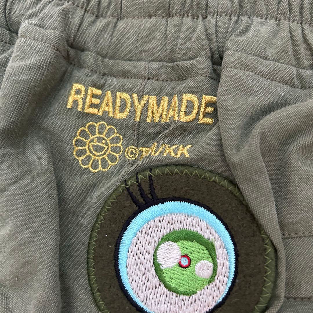 READYMADE Murakami Me Me Eye Shorts Rare Military Reconstruction Designer Streetwear Art Piece Size L